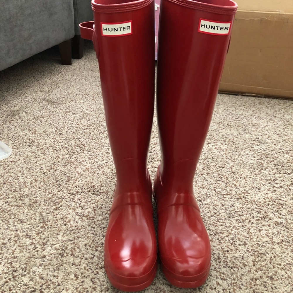 Red Hunter Boots